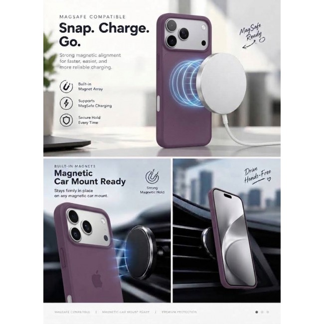 CATANES Air Skin Frosted Matte Case for iPhone 18 Pro Max - Stylish Ultra Slim Back Cover - Burgundy