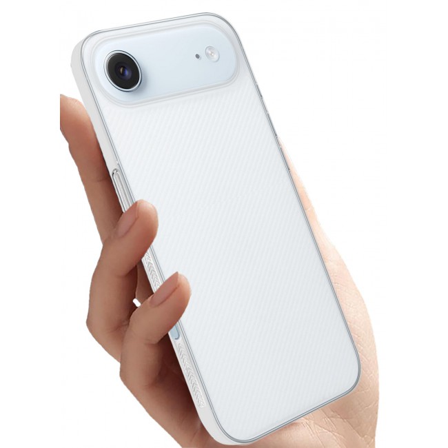 CATANES 2 Packs Case Cover for iPhone 17 Air - Sturdy Durable Ultra-Thin Case - Air Skin Line Design Transparent Back Cover - Drop Protection Cover with 3D Screen Protector - White