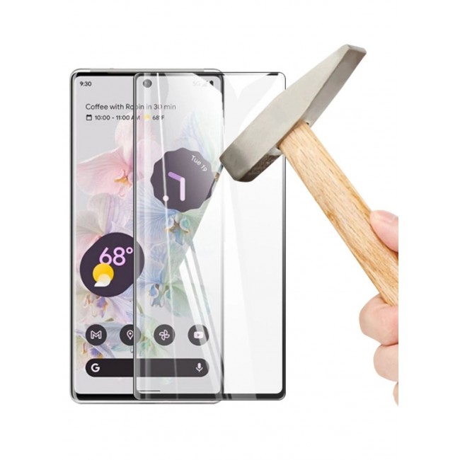 CATANES 2Pack for Google Pixel 6 Pro Screen Protector Anti-Scratch Curved Tempered Glass Clear HD Edge to Edge Full Coverage 9H Case Friendly Film 6.71 inch