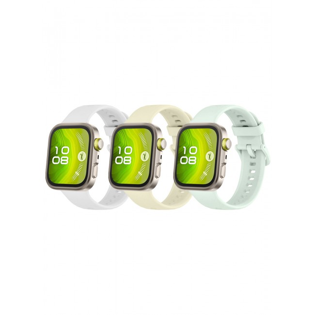 CATANES 3Packs Wristband for Huawei Watch Fit 3/Fit 4/Fit 4 Pro Bands, Silicone Bracelet Quick Release Arm Band, Replacement Smartwatch Band Quick Release Sport Straps - 3 Colours
