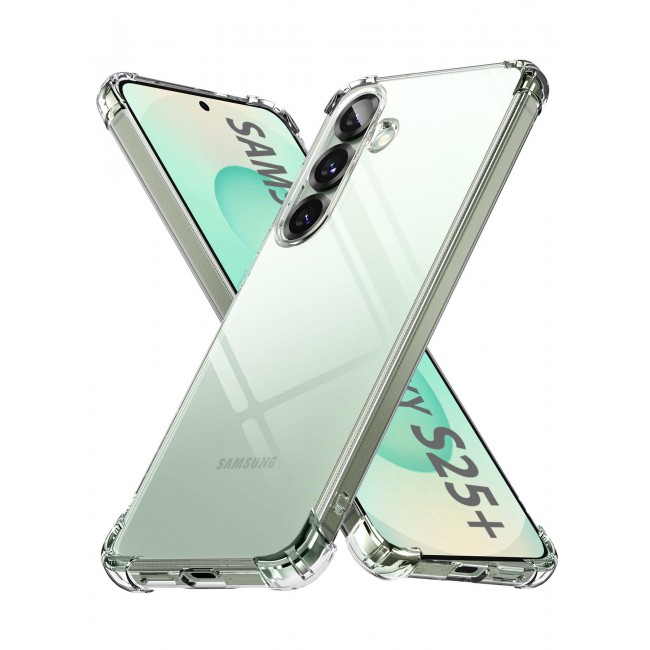 CATANES (for Samsung Galaxy S25 Plus) 2Packs, Gorilla Clear Protective Case Rugged Shockproof and Durable with 1 Shockproof 3D Screen Protector