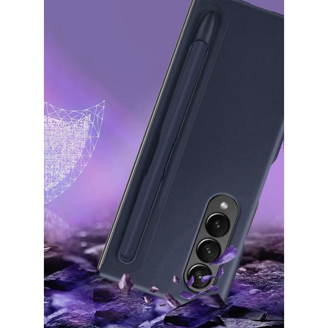 CATANES Samsung Galaxy Z Fold4 Standing Case with Pen Dark Blue