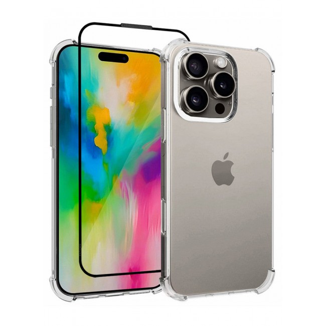 CATANES (for iPhone 16 Pro) 2 Pack TPU Case and Screen Protector, Grade Protection, Resists and Scratches, Bumper Phone Case