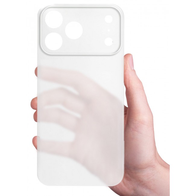 CATANES Air Skin Frosted Matte Case for iPhone 17 Pro Max - Stylish Ultra Slim Back Cover - Frosted Clear
