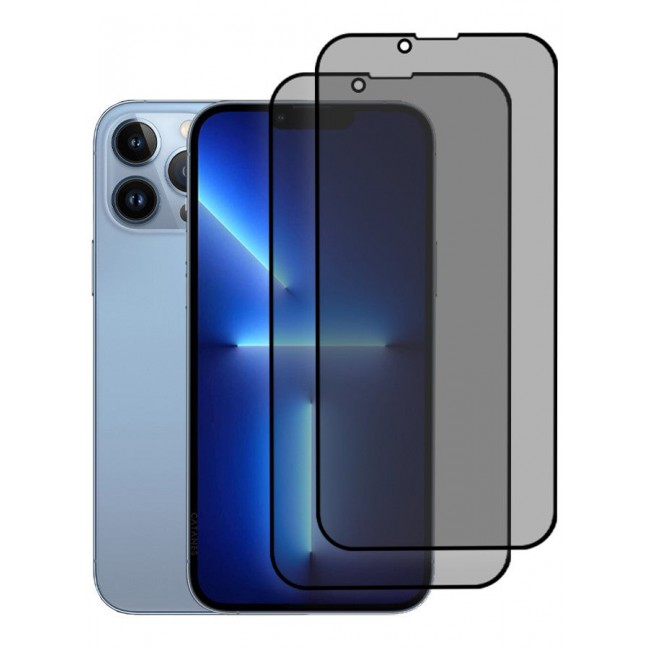 CATANES 2 Pack for iPhone 13 Pro Max Privacy Screen Protector 9H Full Coverage Screen Tempered Glass Anti-Spy Bubble Free Case Friendly Screen Protector