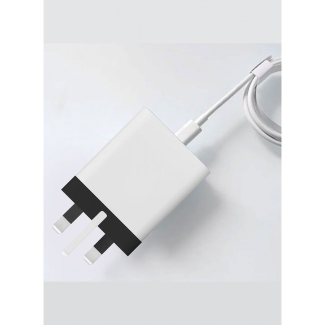 CATANES 30W USB-C Super Fast Charger 3 Pins Charger and Cable Compatible with USB-C Devices Fast Charging Phone Charger USB-C to USB C Sync Charge Cable Included