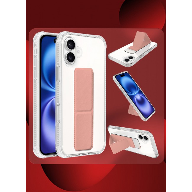 CATANES ( for iPhone 16 Plus ) Case with Phone Grip and Expanding Stand, Kickstand Fully Protective Cover with Phone Grip Holder
