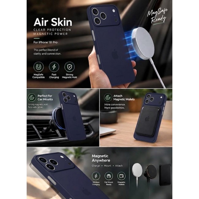 KZDOO Air Skin Case for iPhone 18 Pro - Ultra Slim 0.3mm Protective Cover
