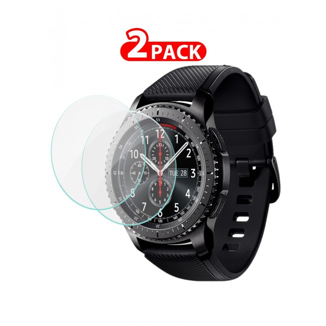 CATANES 2Packs Tempered Glass Screen Protector for Samsung Gear S3 Frontier – HD Clarity, 9H Hardness, Scratch-Resistant