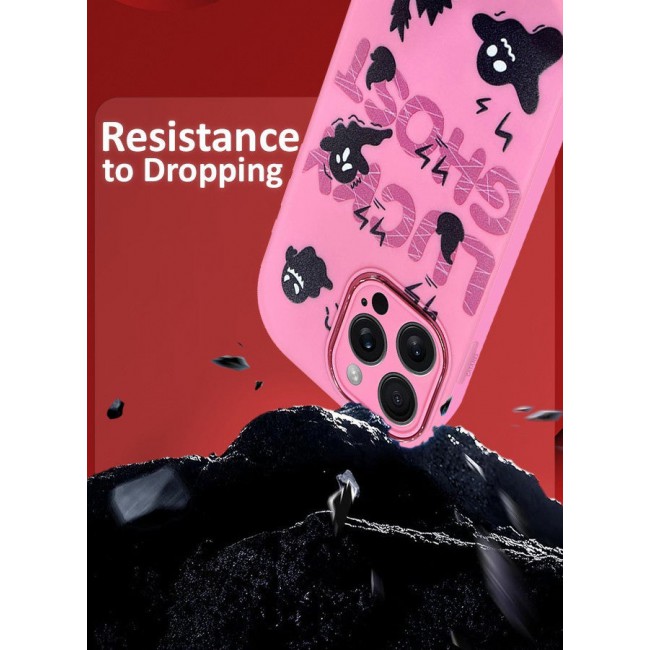 CATANES iPhone 15 Pro Max Case Cover Cartoon Case Unique Design for Women Girls with Camera Lens Protection P04
