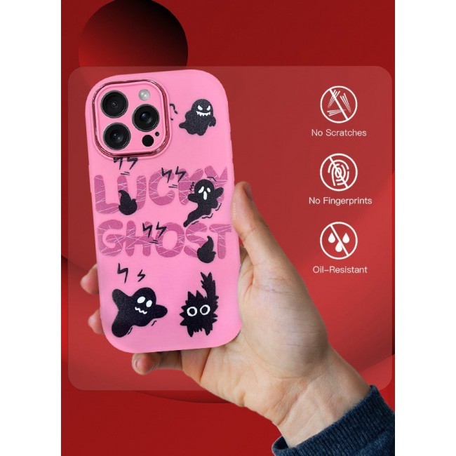 CATANES iPhone 15 Pro Max Case Cover Cartoon Case Unique Design for Women Girls with Camera Lens Protection P04