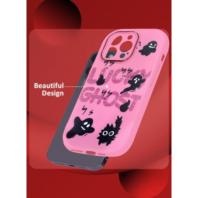 CATANES iPhone 15 Pro Max Case Cover Cartoon Case Unique Design for Women Girls with Camera Lens Protection P04