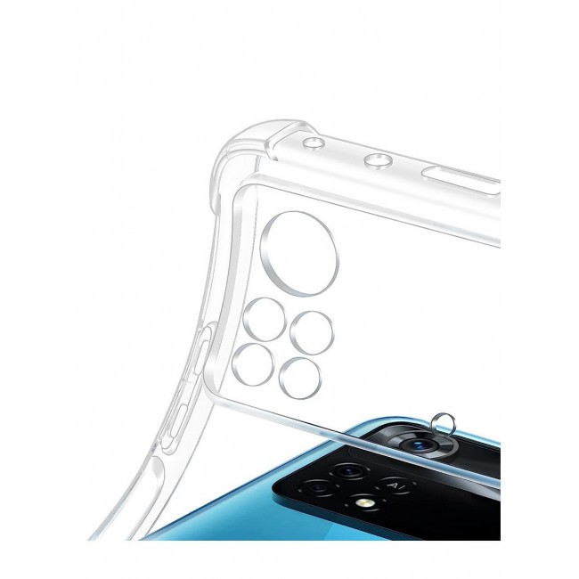CATANES Xiaomi Poco X4 Pro 5G Case Cover Clear Protective TPU Four Corners Cover Transparent Soft Case