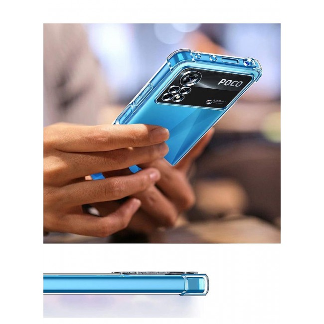 CATANES Xiaomi Poco X4 Pro 5G Case Cover Clear Protective TPU Four Corners Cover Transparent Soft Case