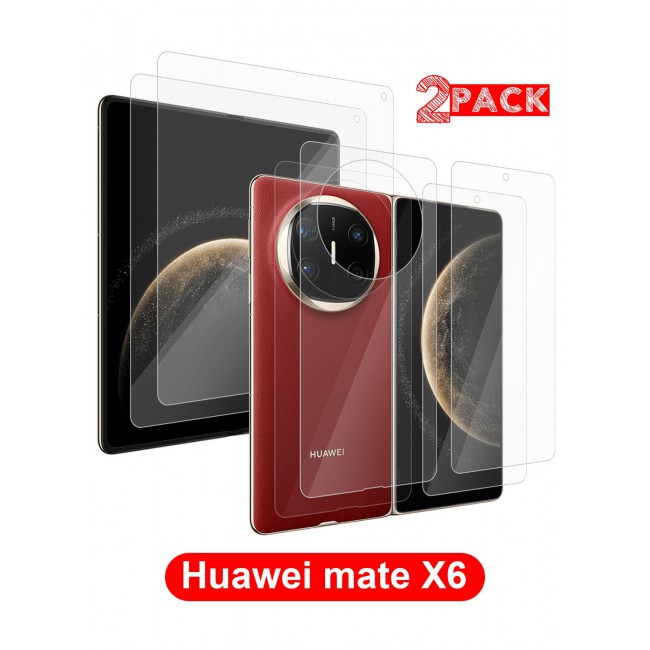 CATANES (for Huawei Mate X6 ) 2Packs Premium Screen Protector and Back Glass Full 3 in 1 Coverage