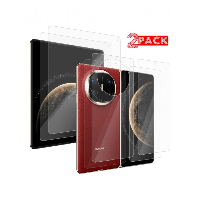 CATANES (for Huawei Mate X6 ) 2Packs Premium Screen Protector and Back Glass Full 3 in 1 Coverage