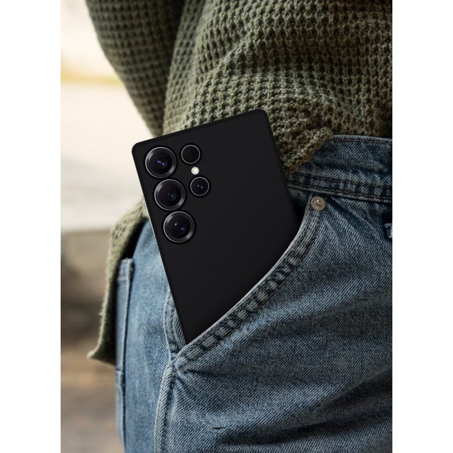 CATANES 2Packs Case for Galaxy S25 Ultra Air Skin Case All Around Full Protection Ultra Slim 0.3mm Thickness 4g Feather Weight with 3D Screen Protector - Black