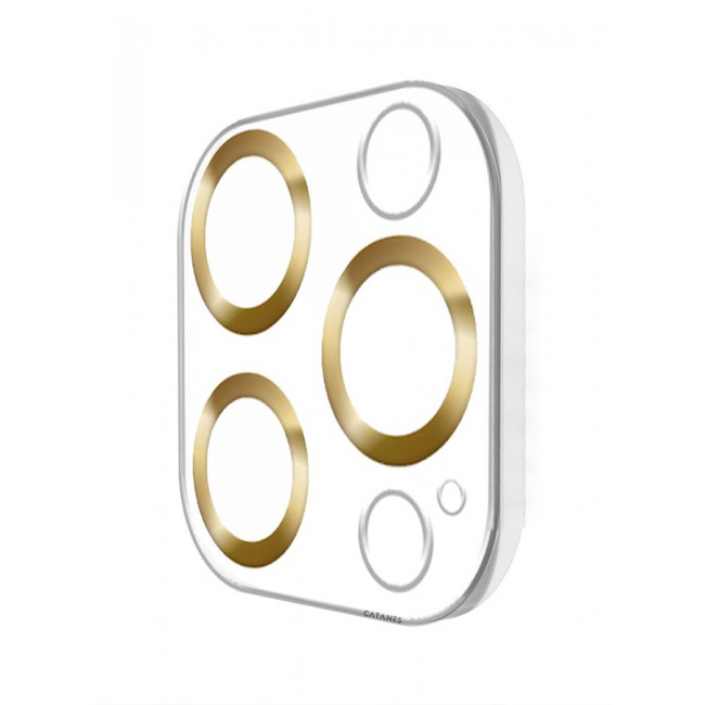 CATANES iPhone 14 Pro Max Camera Lens Protector Tempered Glass 9H Hardness Ultra HD Anti-Scratch Easy to Install Case Friendly Full Coverage Guard Gold