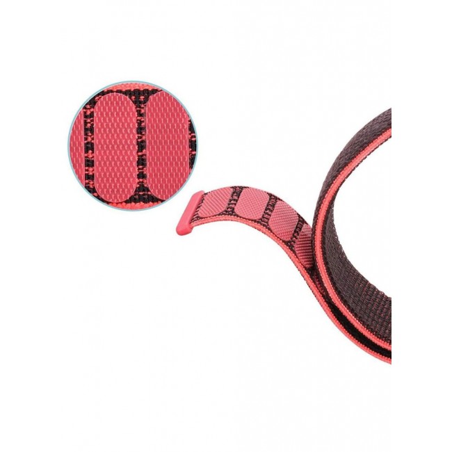 CATANES Samsung Galaxy Watch 5 Band Galaxy Watch 5 Pro Band Nylon Loop Strap 20mm Smart Watch Sport Wristband Compatible with Galaxy Watch5 (44mm/40mm) Galaxy Watch5 Pro (45mm) Pink/Black