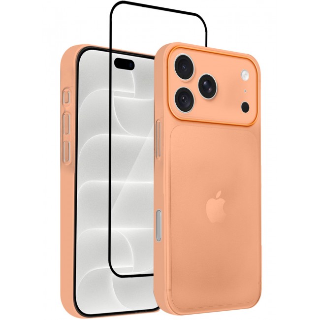 CATANES 2 Pack Air Skin Frosted Matte Case for iPhone 18 Pro Max with Camera Frame Protection - Stylish Ultra Slim Back Cover - Cosmic Orange
