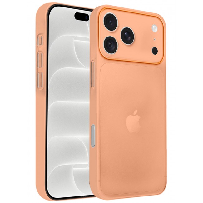 CATANES 2 Pack Air Skin Frosted Matte Case for iPhone 18 Pro Max with Camera Frame Protection - Stylish Ultra Slim Back Cover - Cosmic Orange
