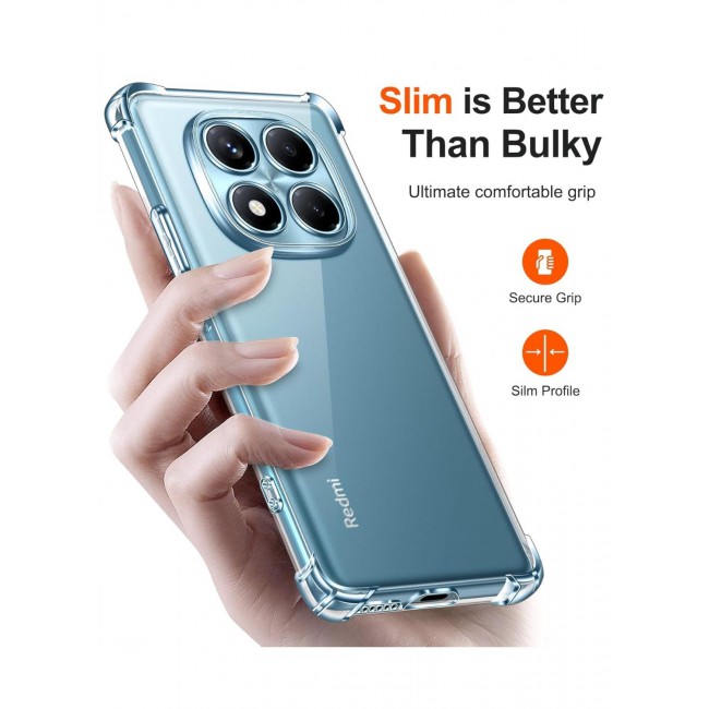 CATANES TPU Clear Case for Xiaomi Redmi Note 15 Pro 5G, Crystal Clear, Anti-Scratch, Full Camera Protection, Drop Protection, Shockproof, TPU for Redmi Note 15 Pro