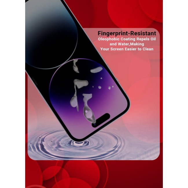 CATANES [iPhone 14 Pro Max] 3 Pack Privacy Screen Protector 9H Full Coverage Screen Tempered Glass Anti-Spy Bubble Free Case Friendly Screen Protector