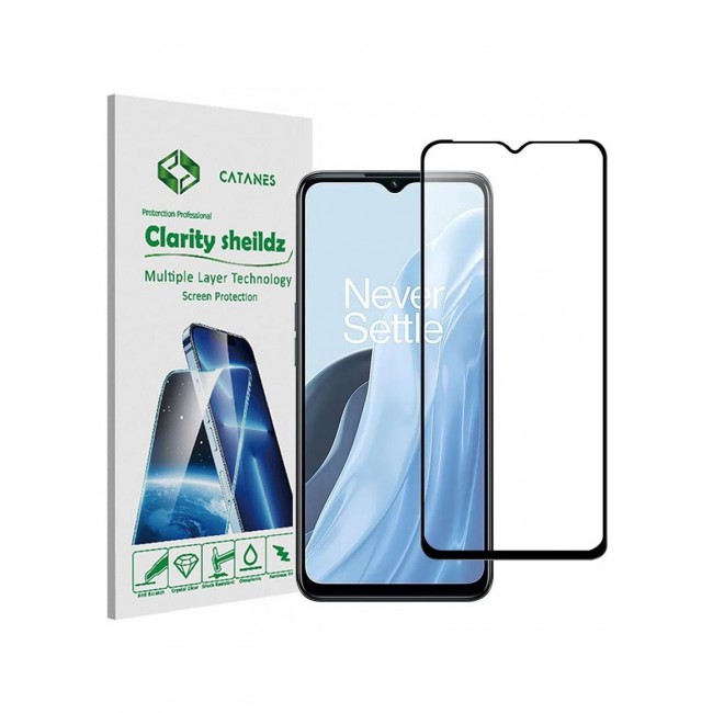 CATANES OnePlus Nord N300 Screen Protector Tempered Glass 9H Anti-Scratch Shatterproof HD Edge to Edge Full Coverage Film 6.56 inch