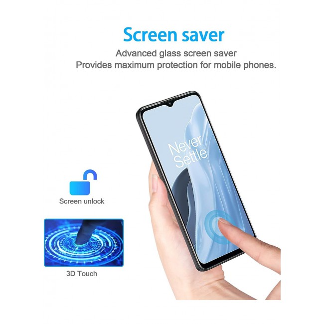 CATANES OnePlus Nord N300 Screen Protector Tempered Glass 9H Anti-Scratch Shatterproof HD Edge to Edge Full Coverage Film 6.56 inch