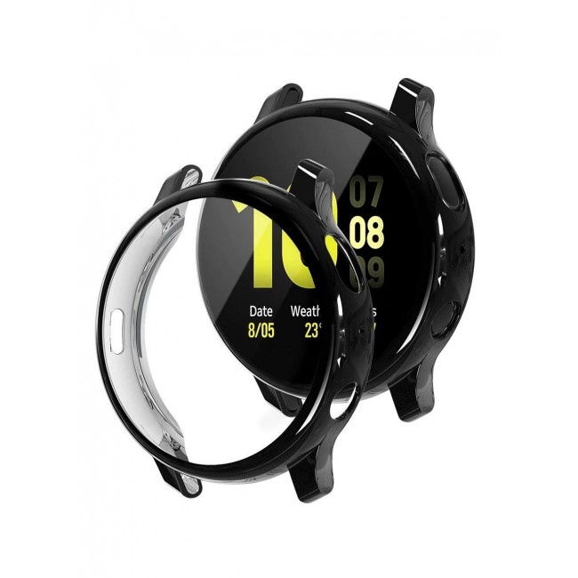 CATANES Samsung Galaxy Watch Active and Active 2 Case 40mm Soft TPU Bumper Electroplated Shockproof Protective Cover Full Coverage Shield
