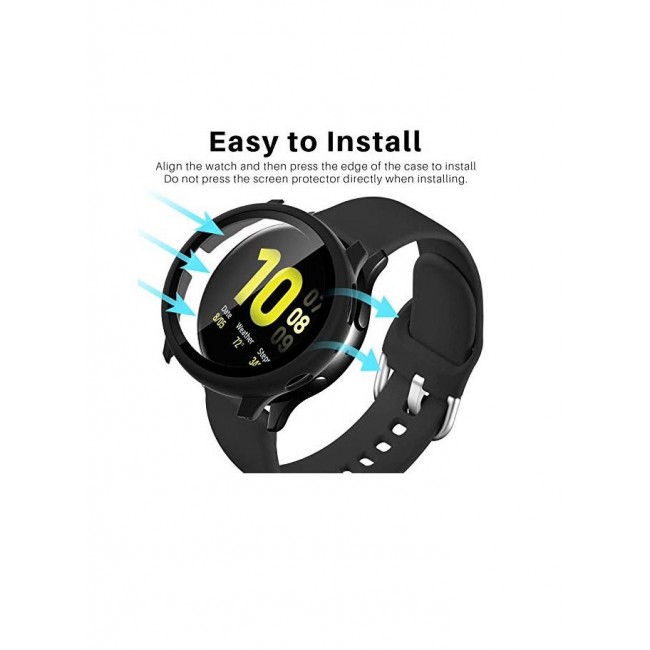 CATANES Samsung Galaxy Watch Active and Active 2 Case 40mm Soft TPU Bumper Electroplated Shockproof Protective Cover Full Coverage Shield