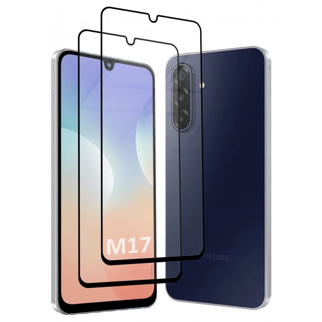 CATANES 2 Pack Screen Protector for Samsung Galaxy M17 (2026), Tempered Glass, Anti-Scratch, Full Coverage, Anti-Fingerprint & Shatter-Proof Screen Guard