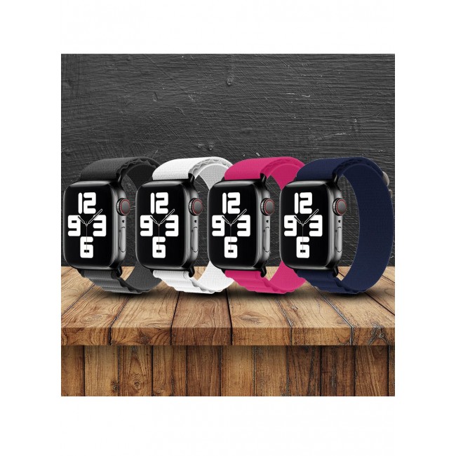 CATANES 4 Pack Of Apple Watch Alpine Loop Band 38mm 40mm 41mm Women Men Adjustable with Metal G-Hook Strap for iWatch Series 7/SE/6/5/4/3/2/1 Multicolour
