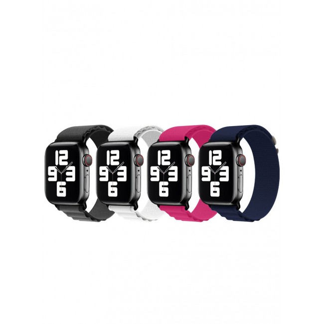 CATANES 4 Pack Of Apple Watch Alpine Loop Band 38mm 40mm 41mm Women Men Adjustable with Metal G-Hook Strap for iWatch Series 7/SE/6/5/4/3/2/1 Multicolour