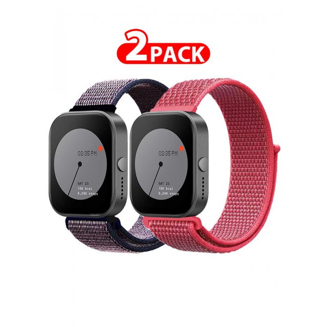 CATANES (for Nothing Watch Pro 22mm) 2 Pack Nylon Strap,Quick Release Bands for Women Men Sport Wristband Strap