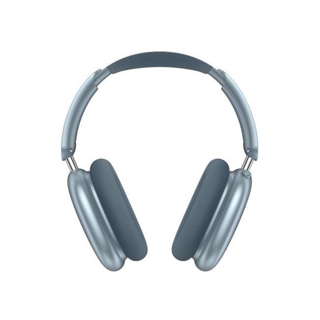 CATANES Air Max Pro Wireless Over Ear Headphones with Active Noiose Cancellation and Built-in Mi, Comfortable and Lightweight - Blue