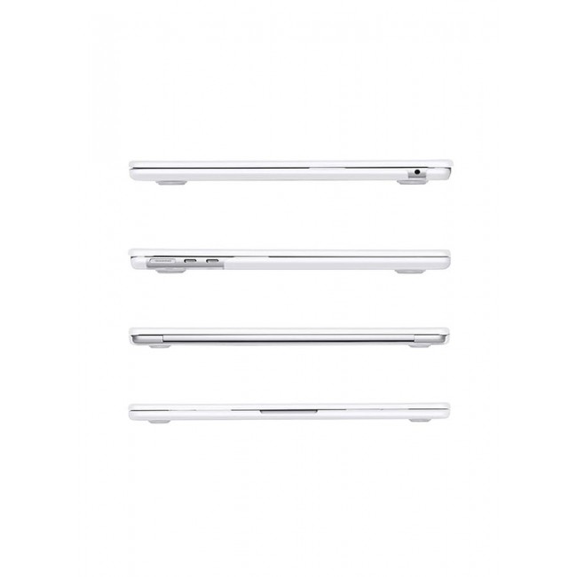 CATANES MacBook Air 13 Inch Case (2022–2025) – Compatible with M2 A2681, M3 A3113, M4 A3240 – Laptop Protective Hard Shell Cover, Smooth Shiny, White