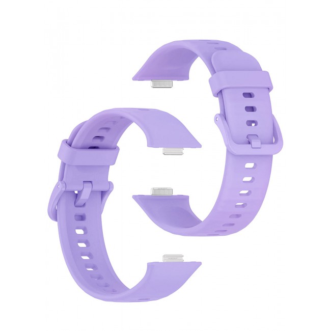CATANES Wristband for Huawei Watch Fit 3/Fit 4/Fit 4 Pro Bands, Silicone Bracelet Quick Release Arm Band, Replacement Smartwatch Band Quick Release Sport Strap - Purple