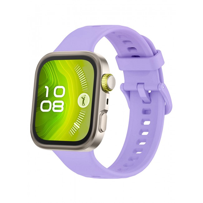 CATANES Wristband for Huawei Watch Fit 3/Fit 4/Fit 4 Pro Bands, Silicone Bracelet Quick Release Arm Band, Replacement Smartwatch Band Quick Release Sport Strap - Purple