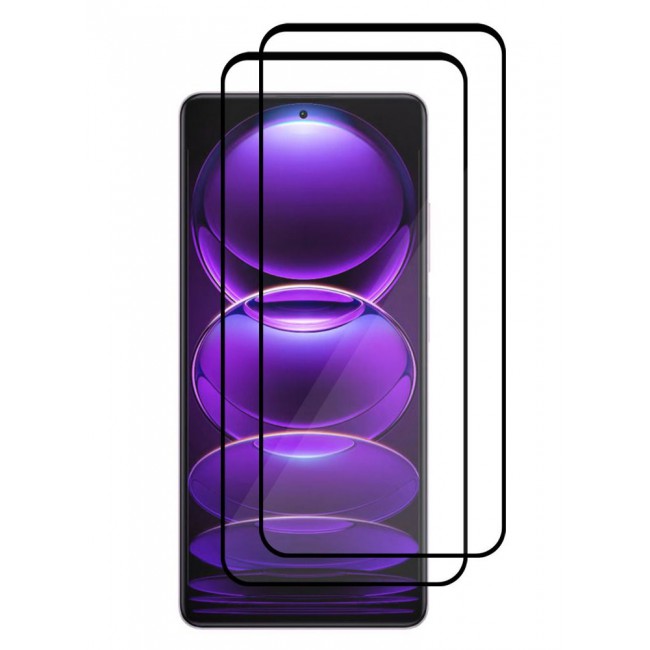 CATANES 2 Pack For Xiaomi Redmi Note 12T Screen Protector Tempered Glass Full Glue Back
