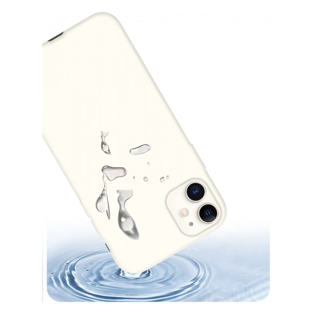 CATANES iPhone 11 Case Slim Silicone Case Soft Anti-Scratch Full Body Shockproof Protective Case Cover White
