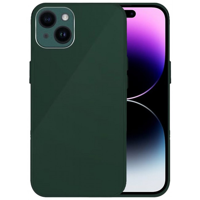 CATANES iPhone14 Plus Electroplated Hard Glossy Case Camera Protection Shockproof Anti Fall Case Green