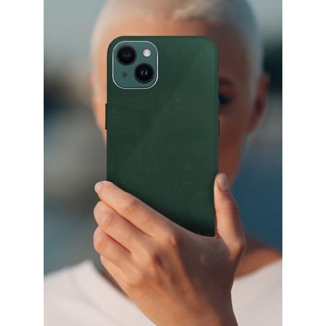 CATANES iPhone14 Plus Electroplated Hard Glossy Case Camera Protection Shockproof Anti Fall Case Green