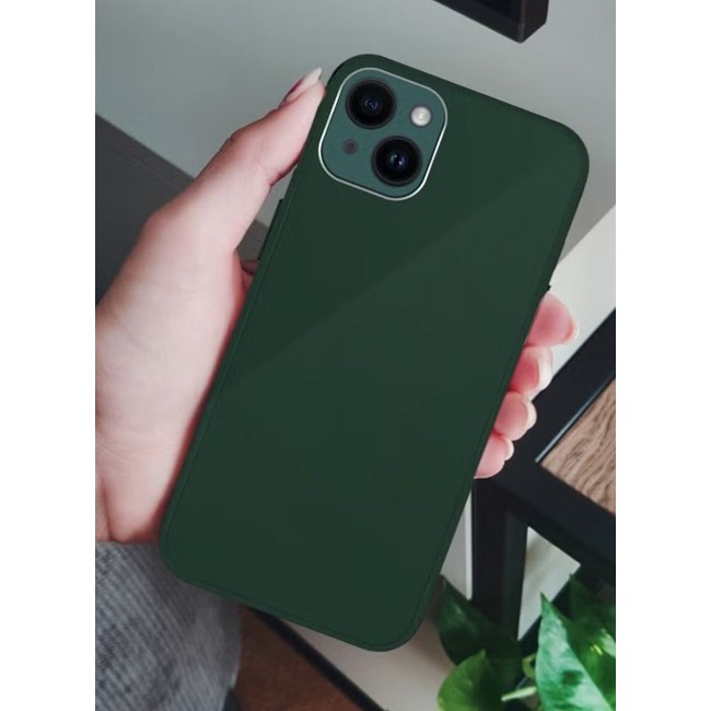 CATANES iPhone14 Plus Electroplated Hard Glossy Case Camera Protection Shockproof Anti Fall Case Green