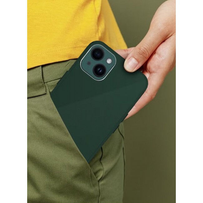 CATANES iPhone14 Plus Electroplated Hard Glossy Case Camera Protection Shockproof Anti Fall Case Green