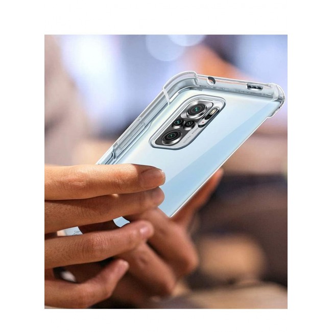 CATANES Xiaomi Redmi Note 10S 4G Case Cover Clear Protective TPU Four Corners Cover Transparent Soft Case
