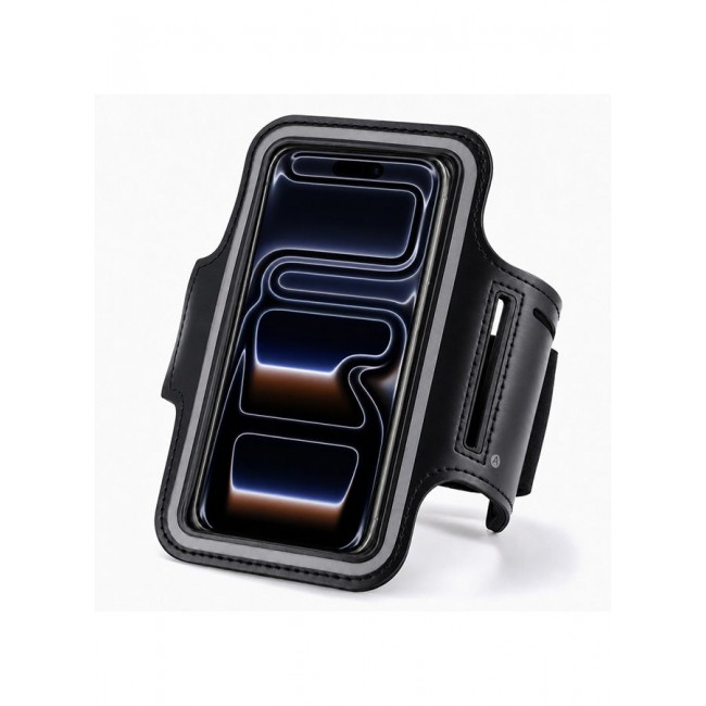 MARGOUN Sports Running Armband Case Compatible with iPhone 17 Pro – Water-Resistant Fitness Wristband Pouch for Gym, Workouts, Jogging with Key Holder and Reflective Strip