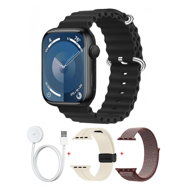 CATANES Smart Watch Fitness Tracker 44mm for Android and Ios with 3 Replacement Bands and Charging Cable - Multicolour 8
