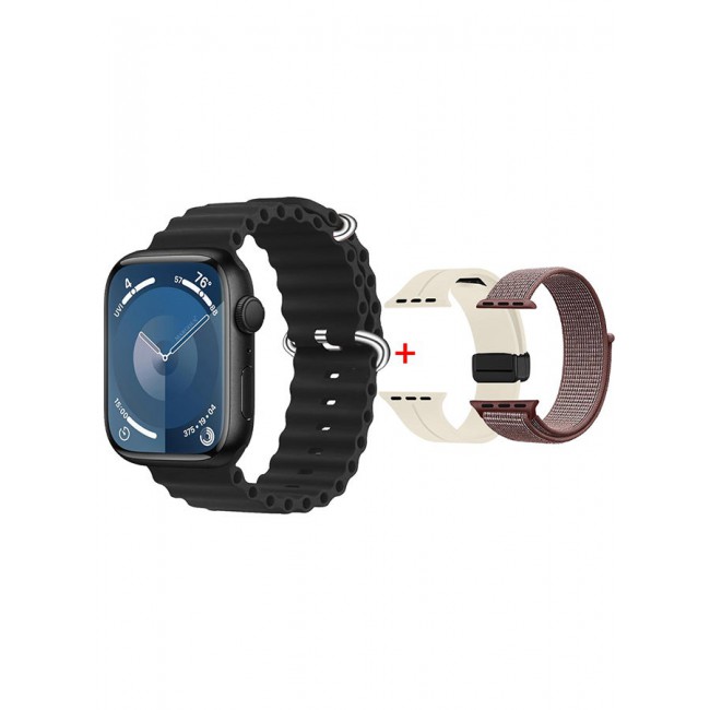 CATANES Smart Watch Fitness Tracker 44mm for Android and Ios with 3 Replacement Bands and Charging Cable - Multicolour 8