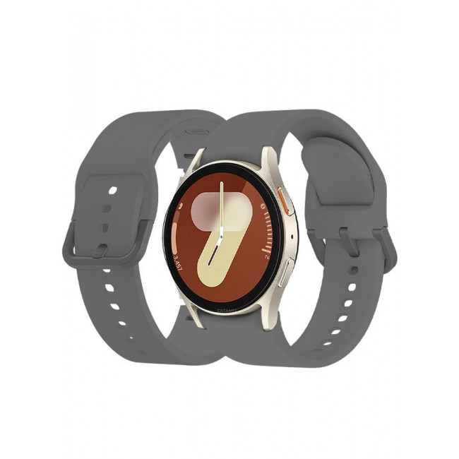 CATANES (for Samsung Galaxy Watch 7 / Samsung Galaxy Watch 6 ) Silicone Sport Band Durable and Sport Design for Men Women Grey